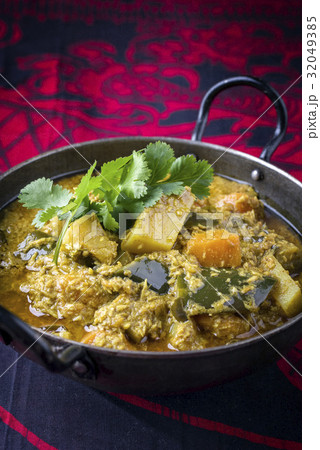 Sweet Potato Curry on Bowl 32049385