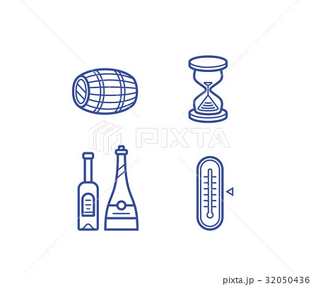 Wine icons set 32050436