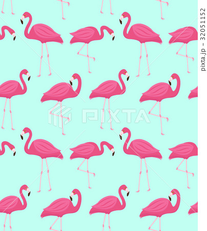 Pink flamingo seamless pattern. Summer tropical Pink flamingo seamless pattern. Summer tropical 32051152