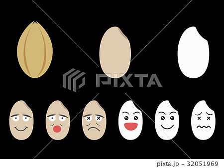 米粒イラスト_黒 32051969