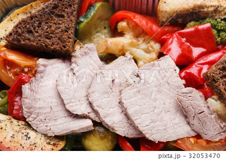 Healthy lunch in take away container. Diet concept Healthy lunch in take away container. Diet concept 32053470