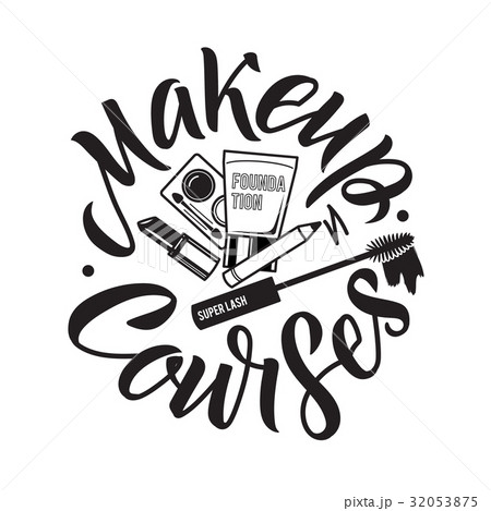 Makeup Courses Vector Logo. Illustration of 32053875