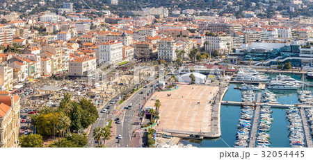 aerial view of Cannes France 32054445