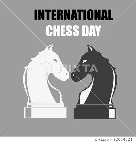 International Chess Day. Vector illustration International Chess Day. Vector illustration 32054521