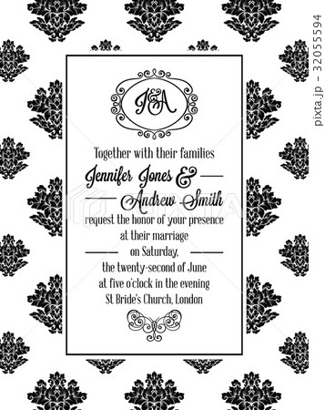 Damask victorian brocade pattern design  32055594