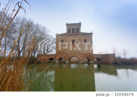 Ancient building from Po river lagoon, Italy 32056079