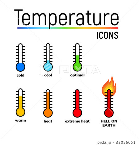 temperature icon, vector clip art 32056651