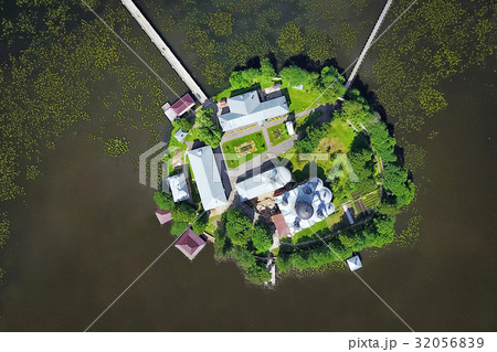 Aerial view of Svyato-Vvedenskiy monastery 32056839