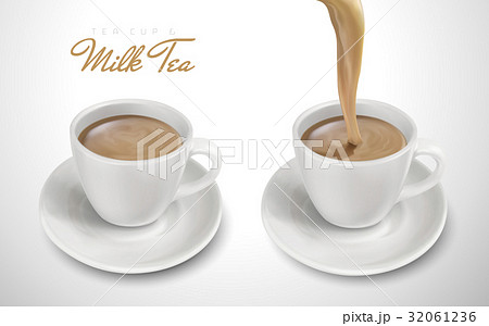 milk tea elements 32061236