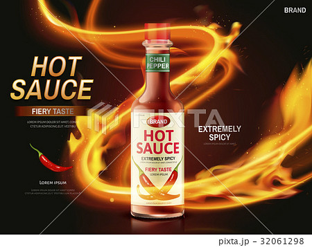 chili sauce adのイラスト素材 [32061298] - PIXTA