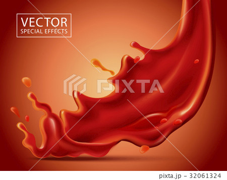 red fluid special effect 32061324