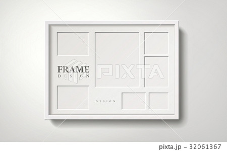 Blank white picture frames Blank white picture frames 32061367