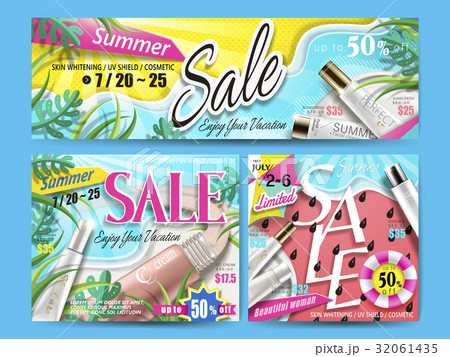 cosmetic banner design 32061435