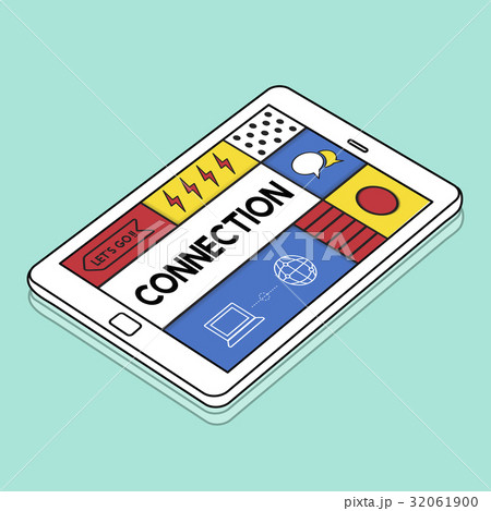Connection Connected Digital Devices Concept 32061900