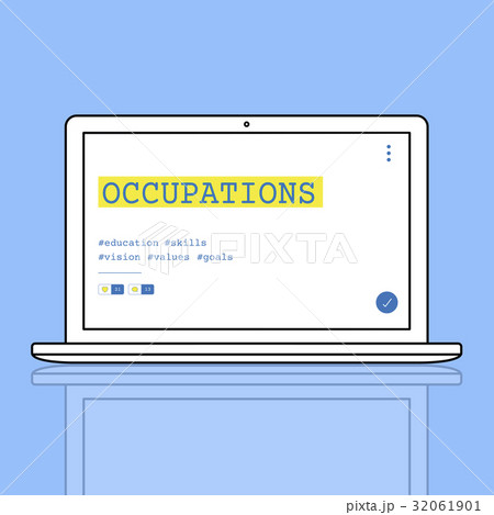 Network connection graphic overlay background on laptop 32061901