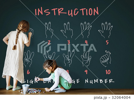 Sign Language Number Instruction Lesson Graphic 32064004