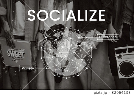 People standing beside wall network graphic People standing beside wall network graphic 32064133