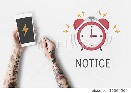 Mobile phone alarm notification for important appointment 32064504