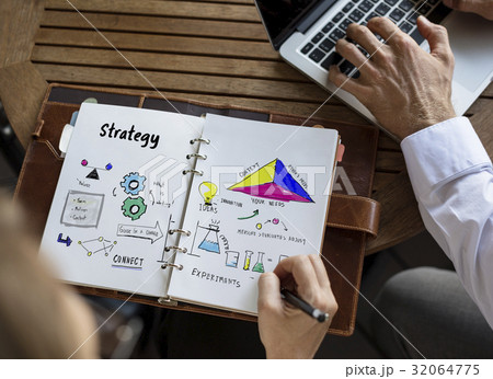 Business strategy action success achievement sketch Business strategy action success achievement sketch 32064775