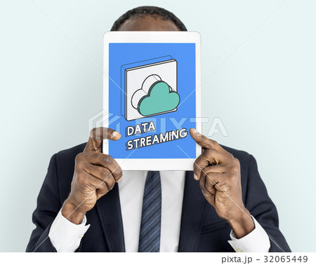 Data computing cloud icon graphic 32065449