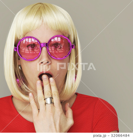 Wig Blonde Woman Oops Concept Wig Blonde Woman Oops Concept 32066484