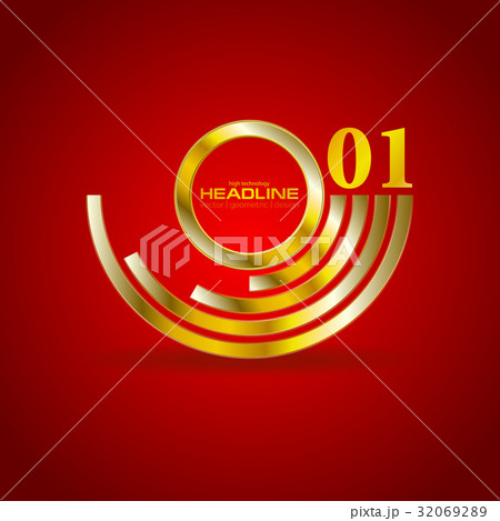 Abstract golden branding logo background Abstract golden branding logo background 32069289