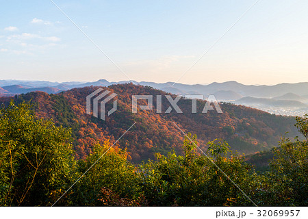 栃木県足利市 朝焼け風景 (両崖山から) 2016年12月撮影 栃木県足利市 朝焼け風景 (両崖山から) 2016年12月撮影 32069957