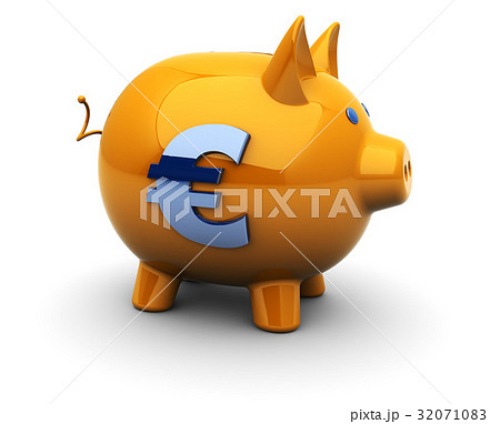 euro piggy bank 32071083