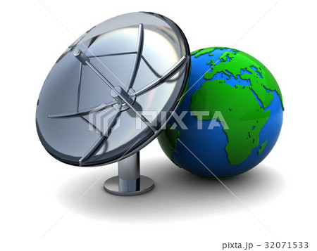 earth and radio aerial 32071533