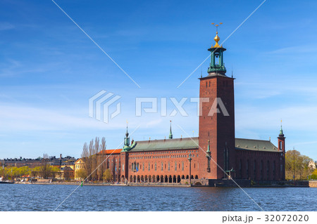 Stockholm City Hall, exterior of the building 32072020