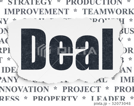 Finance concept: Deal on Torn Paper background 32073048