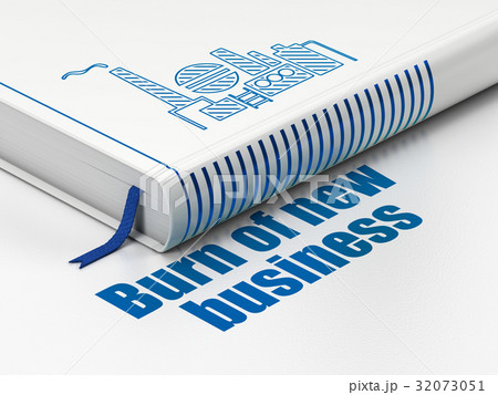 Business concept: book Oil And Gas Indusry, Burn 32073051