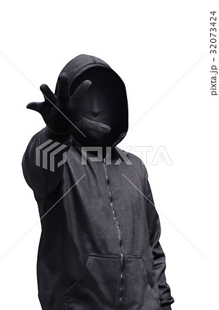 Hoodie man with mask want to grab something Hoodie man with mask want to grab something 32073424