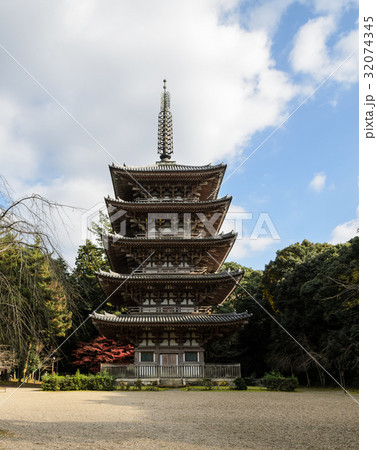 Five story Buddhist pagoda in Japan Five story Buddhist pagoda in Japan 32074345