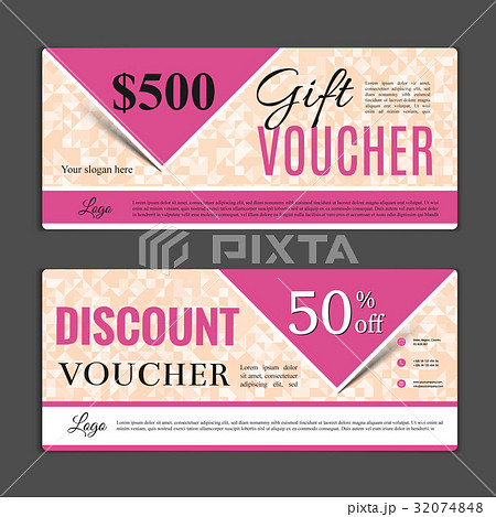 Gift voucher template. Can be use for shopping 32074848