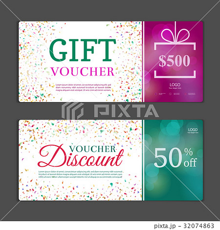 Gift voucher template. Can be use for shopping Gift voucher template. Can be use for shopping 32074863