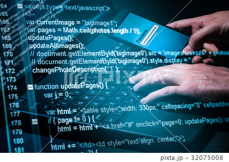 Computer crime concept 32075008