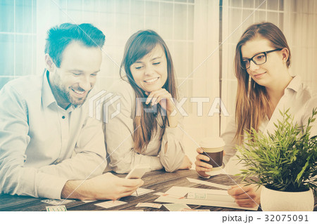 Designers drawing website ux app development. Designers drawing website ux app development. 32075091
