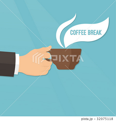 Hand with a coffee cup 32075118