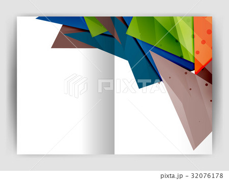 Triangle business print template 32076178