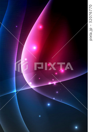 Smoky glowing waves in the dark 32076770