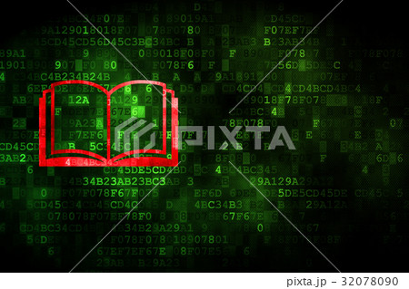 Studying concept: Book on digital background Studying concept: Book on digital background 32078090