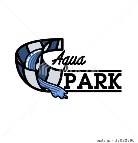 Color vintage aquapark emblem Color vintage aquapark emblem 32080596