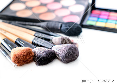 Various make up brush with make up products Various make up brush with make up products 32081712