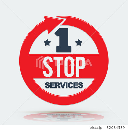 1 stop services icon. Vector illustration. 32084589
