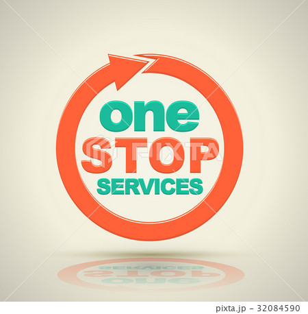 1 stop services icon. Vector illustration. 32084590