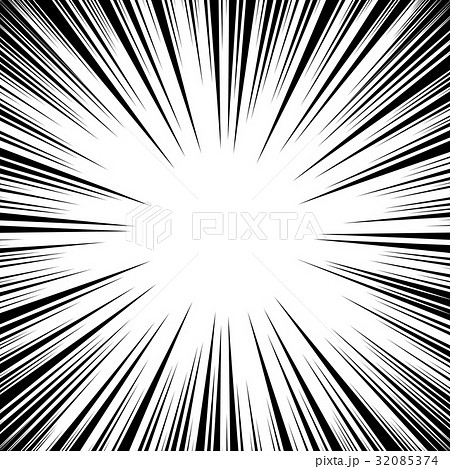 Comic book action lines. Speed lines Manga frame - Stock Illustration  [45846672] - PIXTA