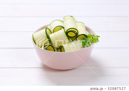 raw zucchini strips raw zucchini strips 32087527