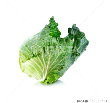 Green cabbage isolated on white background Green cabbage isolated on white background 32088624