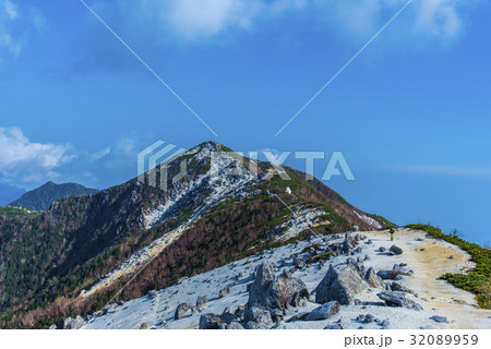 薬師岳山頂から観音岳稜線 32089959